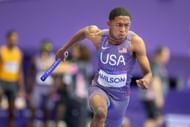 Quincy Wilson in action at the Paris Olympics (Image Source: Getty)